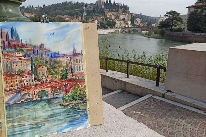 3 Hour Watercolor Private Experience in Verona - From sketch to finished watercolor