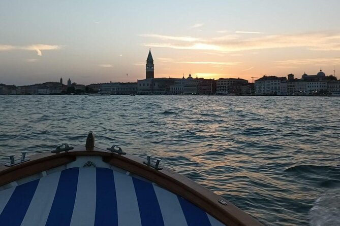 Aperitif at sunset in the Venice lagoon on a private boat. - The value of $192.23 per person