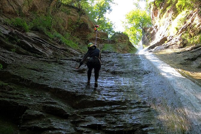 Canyoning in the Dolomites (Lake Santa Croce, Val Maggiore) - Preparing at Falesia Terrazza sul Lago