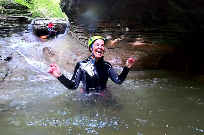 Canyoning in the Dolomites (Lake Santa Croce, Val Maggiore) - Natural slides, jumps, and rope descents