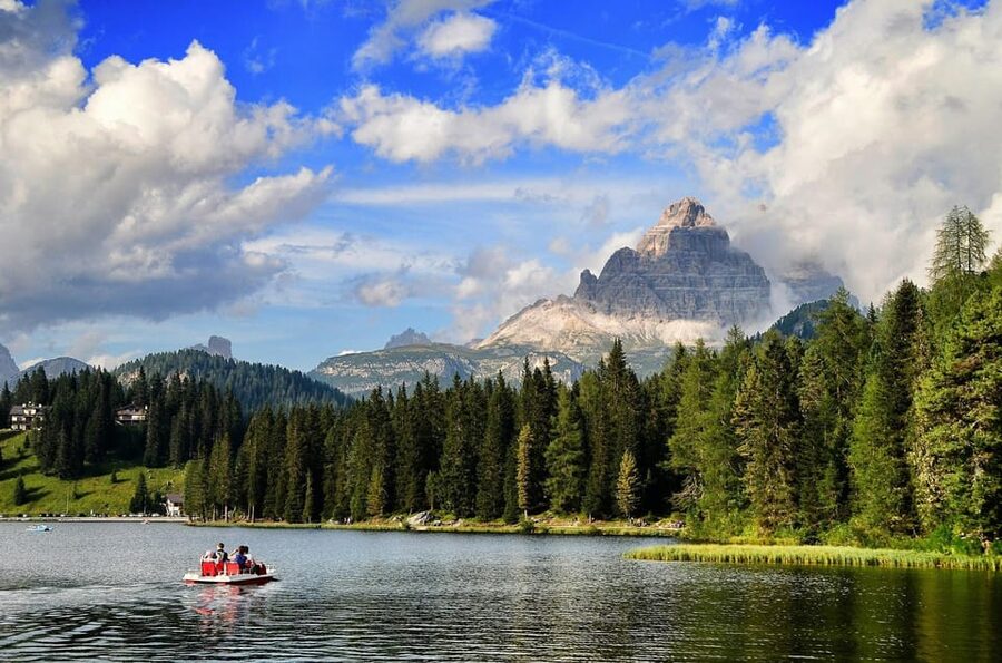 From Venice and Treviso: Dolomites Day Tour - Tre Cime views at Dürrensee, also called Landro Lake