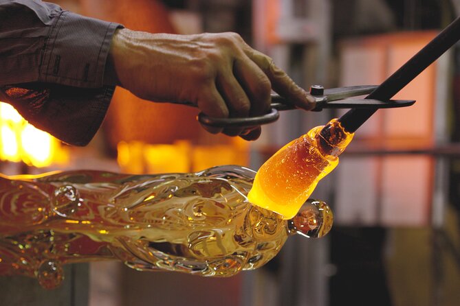 From Venice: Private boat from hotel, Glass blowing demo and Gift - Prosecco and desserts need a closer look
