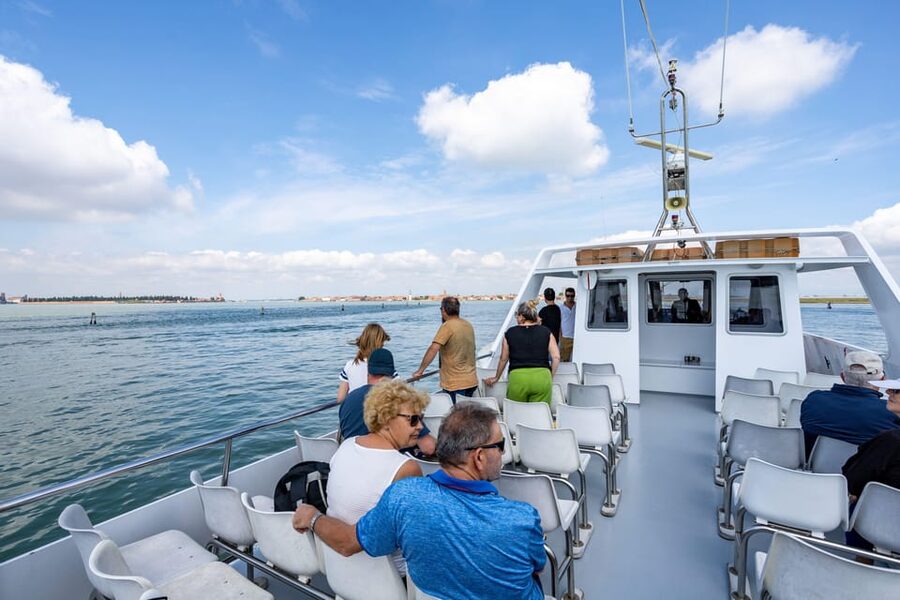 Full-day boat tour to Murano Burano Torcello from Chioggia - Burano’s painted houses and lace tradition