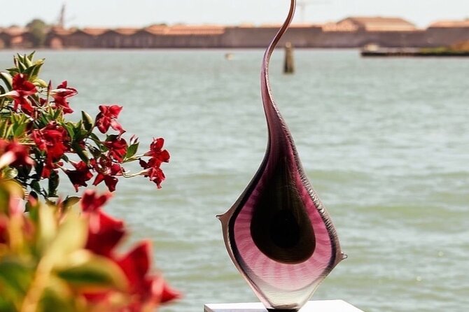 Glass Blowing Demonstration : pickup by wood boat Taxi + local guide - From furnace to gallery