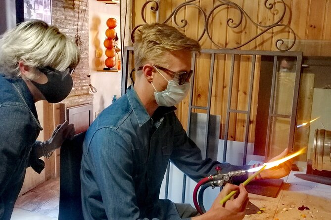 Glass Lampwork Workshop and Walking in Murano - Meeting Valerio at Murano Faro