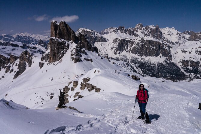 Guided Snowshoeing Day to Discover the Dolomites - Returning as the light changes