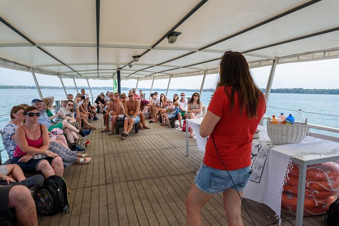 Lake Garda Cruise from Peschiera - The swimming break and the practical side of lunch