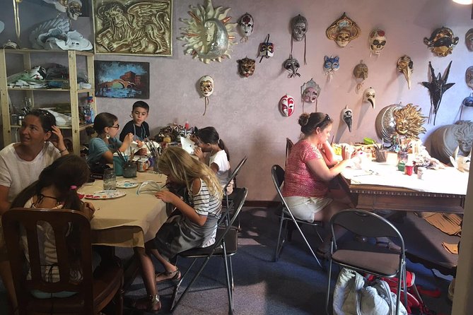 Mask Workshop - Paint Your Own Venetian Mask in Venice, Italy - Is this a history lesson or a creative break?