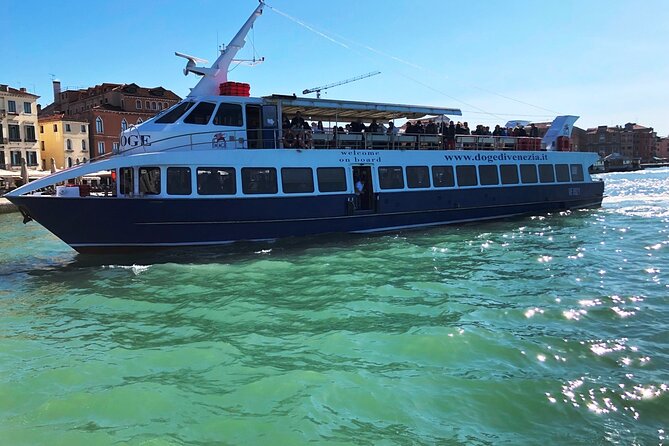 Murano and Burano half-day trip from Punta Sabbioni Jesolo - The covered motorboat and the lagoon ride