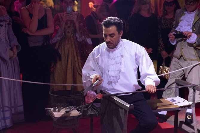 Murano Glass Blowing Demonstration - The Glass Cathedral - The optional drink and the sales question