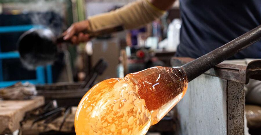 Murano: Glass Factory Experience with Tour and Demonstration - Watching the blowing technique in real time