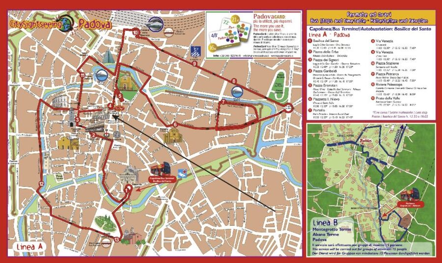 Padua Hop-on Hop-off Tour: 24-Hour Ticket - The full circuit and the open-top view