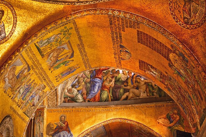 Private Doge's Palace & St Mark's Basilica After Hours Night Tour - The basilica’s golden mosaics under a single light