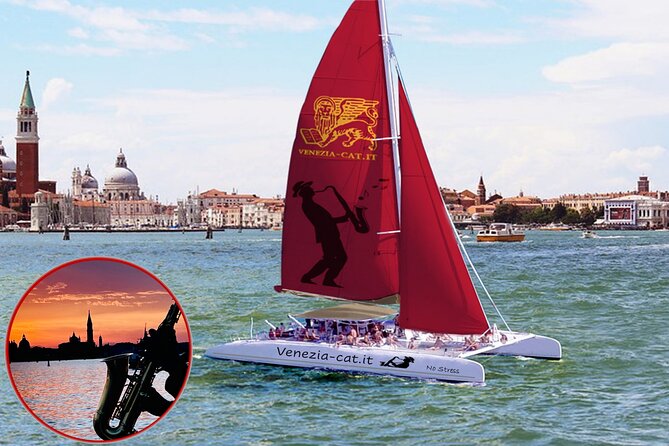 Sunset Jazz Catamaran Cruise with Aperitivo and Live Saxophone - Why Venice looks better from a catamaran