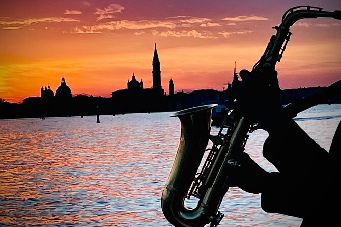 Sunset Jazz Catamaran Cruise with Aperitivo and Live Saxophone - From San Marco bay to Santa Maria della Salute
