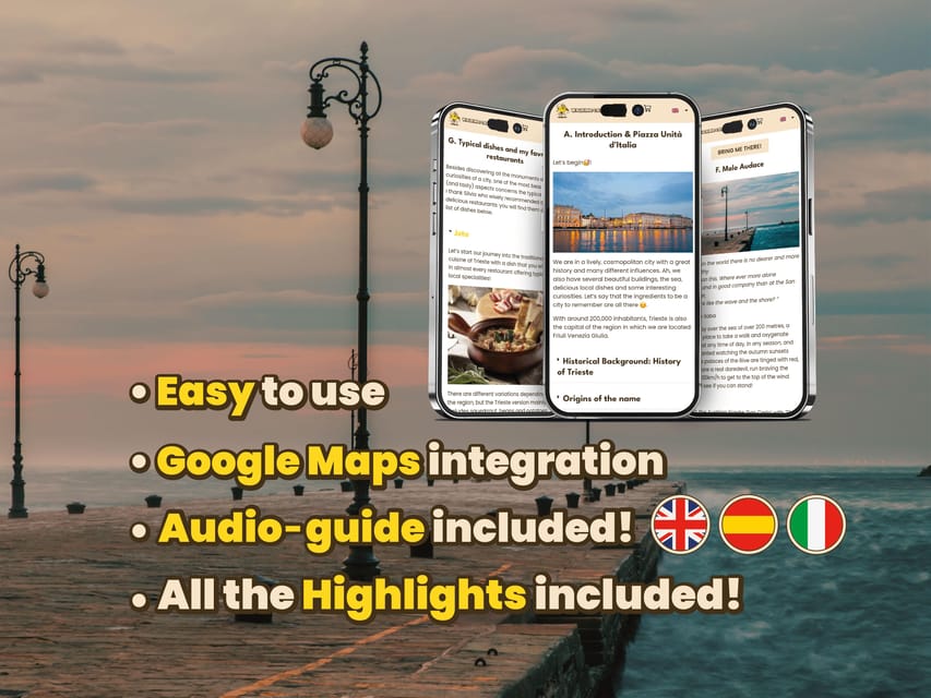 Trieste: digital audioguide made with a local for your tour - The food advice may be the best extra