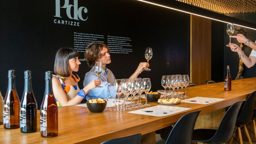 Valdobbiadene: degustazione Prosecco con stuzzichini - Four Glasses, Four Different Styles