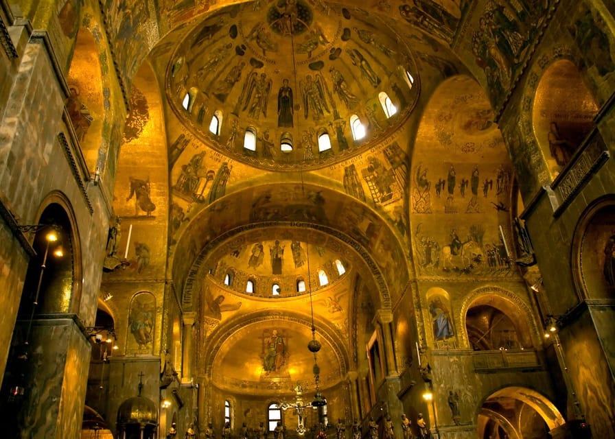 Venice: Basilica and Doge's Palace Priority Ticket and Tour - Inside St. Mark’s Basilica, gold mosaics and Byzantine design