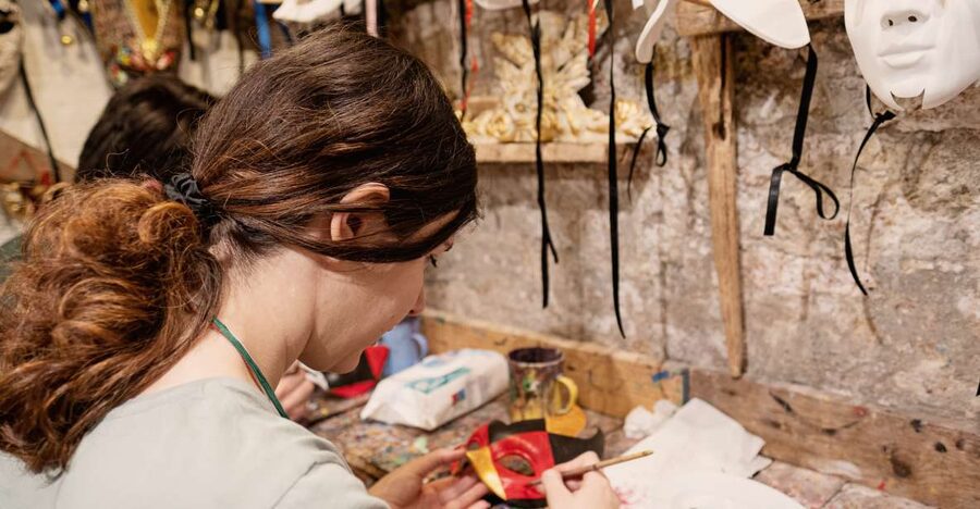 Venice: Carnival Mask Decoration Class at Casanova Prisons - Choosing your mask and learning the tradition