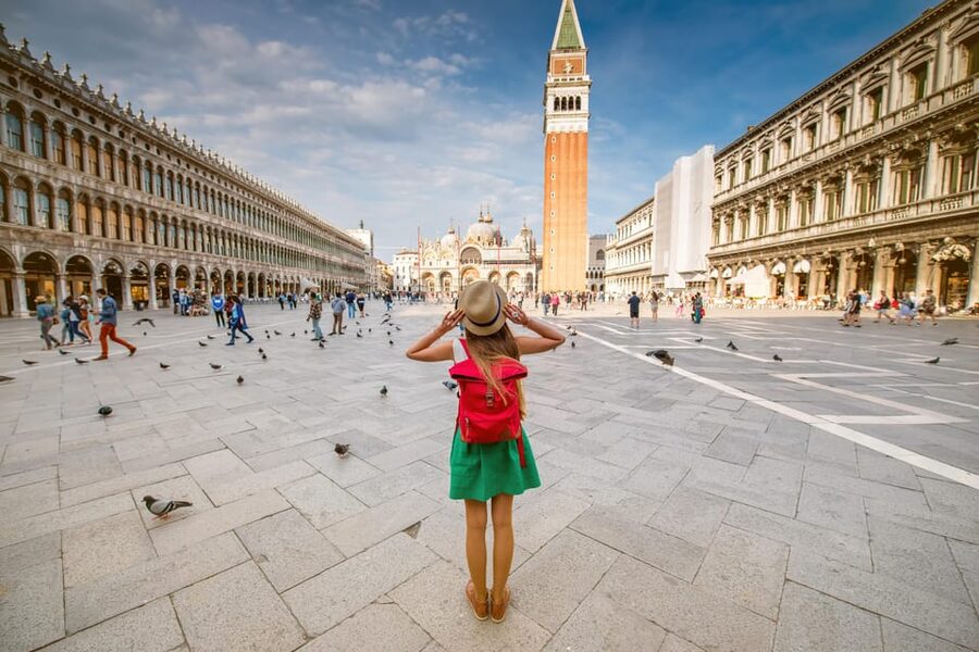Venice City Walking Tour with an APP - Canal views, the gondola station, and the final stop