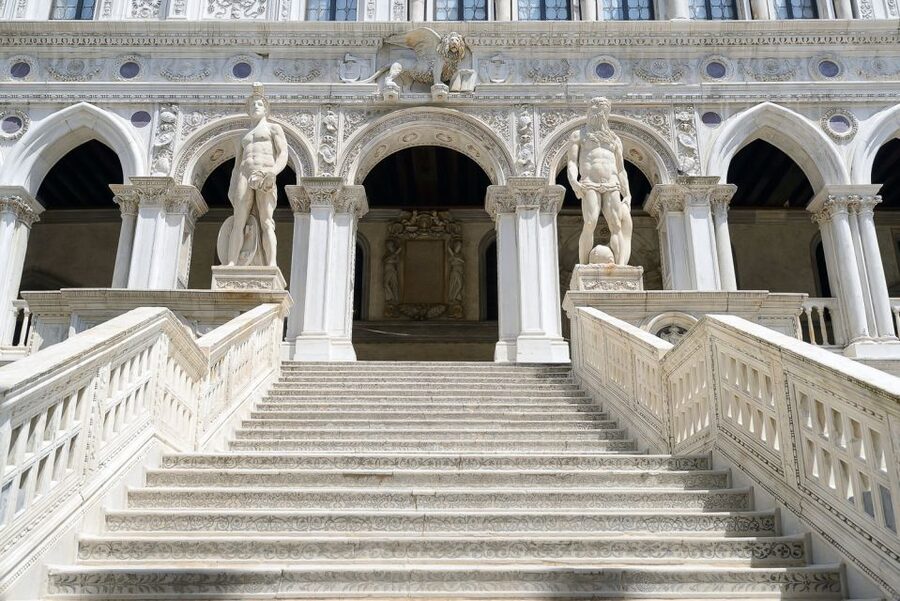 Venice: Doge's Palace Reserved Entry Ticket - The gold staircase and ceremonial rooms