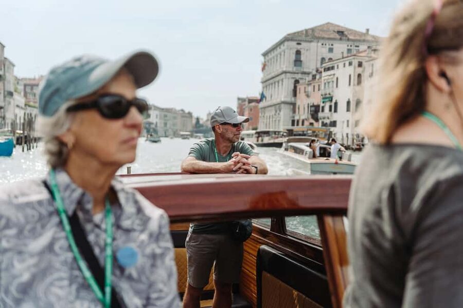 Venice: Grand Canal by Boat with Expert Guide - The small group and the boat itself