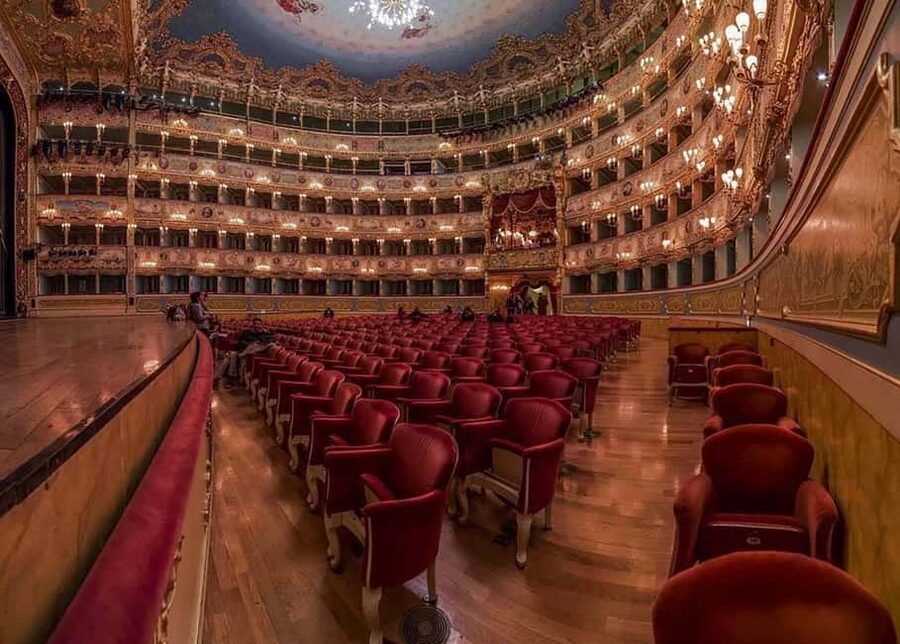Venice: La Fenice Theater Tour - Crossing from the modest exterior into the theater
