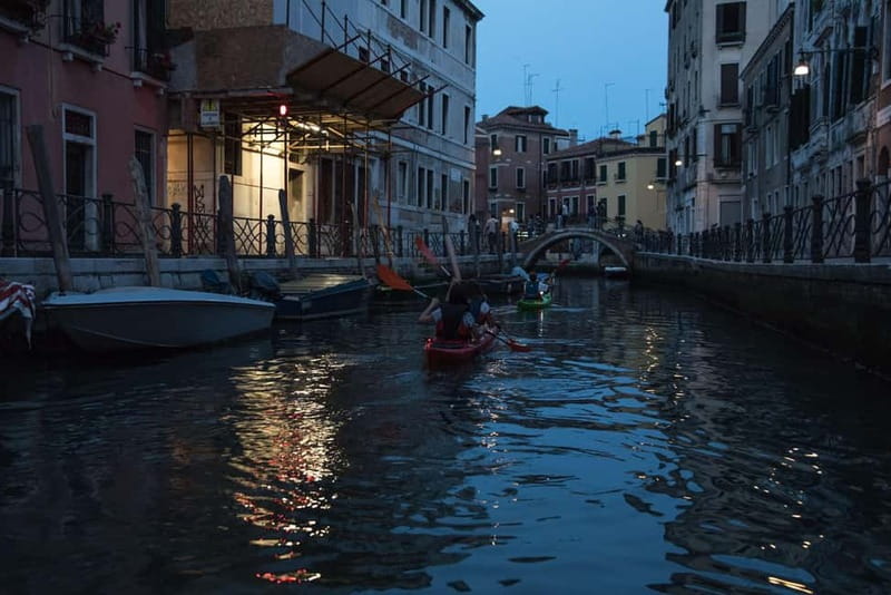 Venice: Night + Sunset Kayak Tour Kayak in the Canals - Meeting at Fondamenta de la Sensa