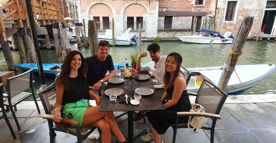 Venice Secret Food Tour - Starting at Teatro Italia and entering local Venice