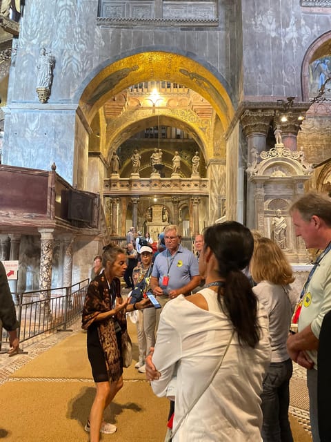 Venice: St. Mark's Basilica & Doge's Palace Tour with Ticket - Golden mosaics inside St. Mark’s Basilica