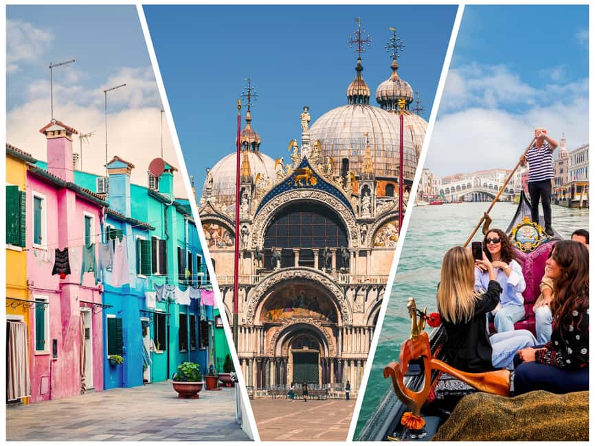 Venice: St Mark's, Doge's Palace, Murano & Burano Day Tour - Doge’s Palace, the prisons, and the Bridge of Sighs