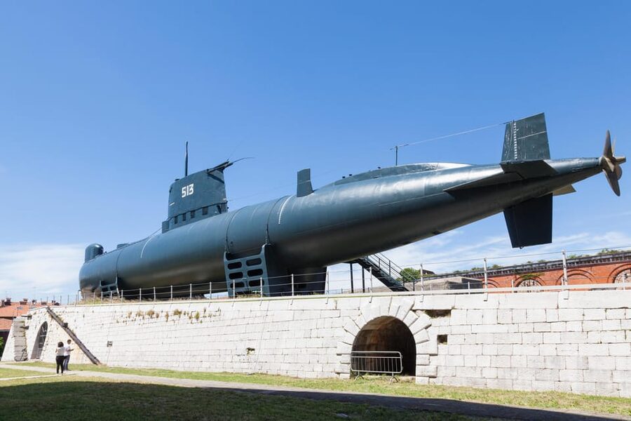 Venice, Submarine Enrico Dandolo and Naval History Museum - Entering the Enrico Dandolo