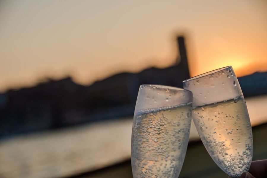 Venice: Sunset Cruise by Typical Venetian Boat - The Prosecco moment between Giudecca and San Giorgio