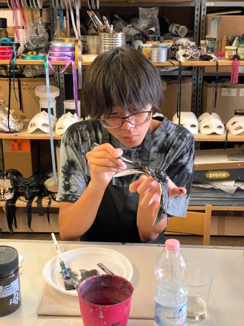 Venice: Venetian Masks Workshop - Augusto, patient instruction, and the film connection