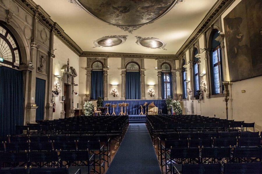 Venice: Vivaldi’s Four Seasons Live Classical Music Concert - Entering the concert hall after 8 pm