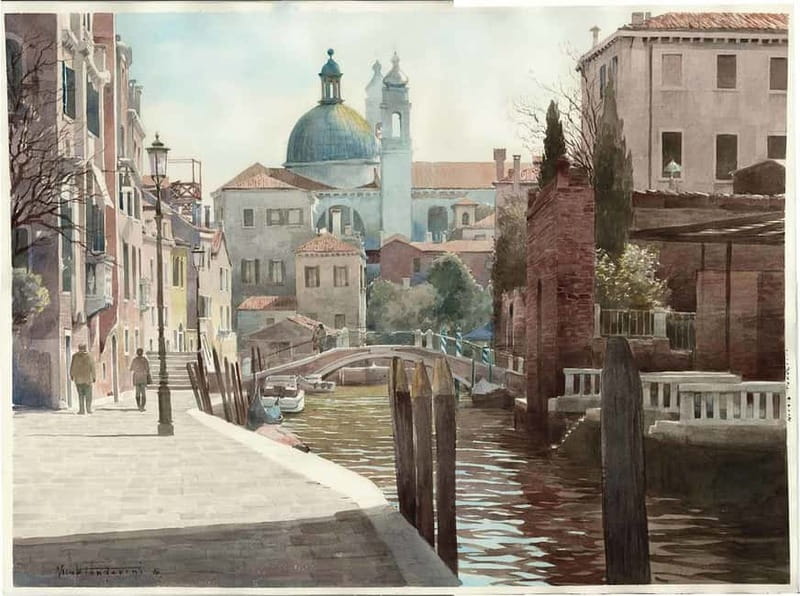 Venice: Watercolor Painting Class at the Prisons Palace - Learning how light changes the color