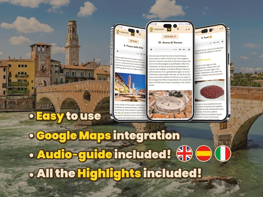 Verona: Digital Guide made by a Local for your walking tour - Booking and day-of-use advice