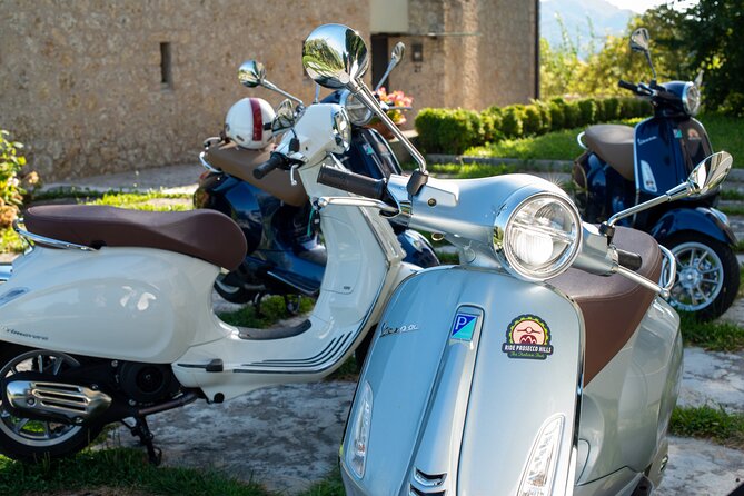 Vespa 125 rental to explore the UNESCO Hills - Starting at Via G. Verdi 27 in Conegliano